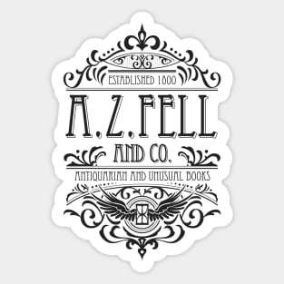 Good Omens: A.Z. Fell Book Shop (dark) Sticker